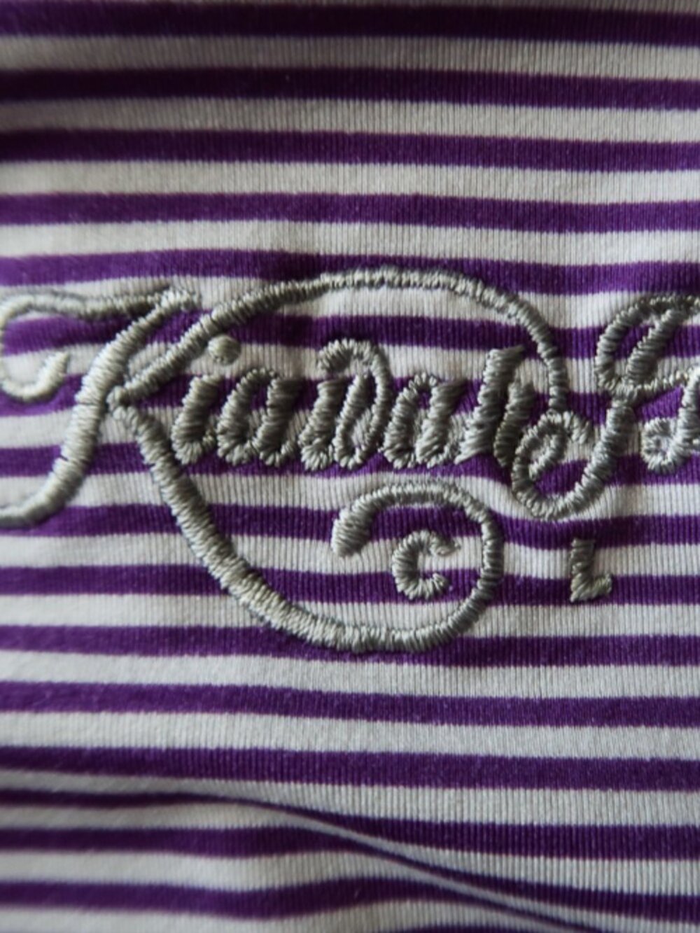 Kiawah Island B. Draddy Sport Purple Striped Stretch Polo (L) ⛳️ OMG